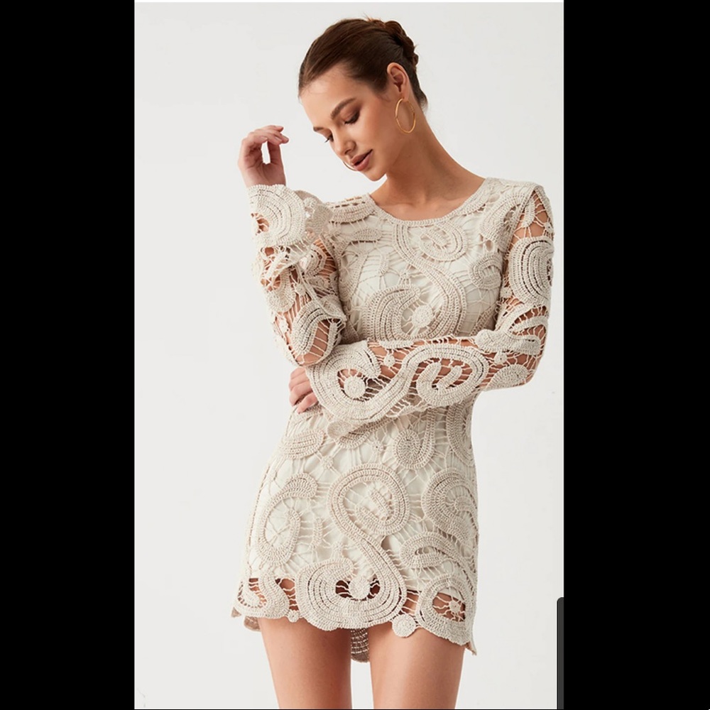 Commense Crochet mini dress